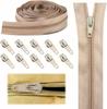 Zippers Repair Kits #3 #5 Sewing Zippers Nylon Coil Zippers for DIY Sewing Craft Clothes Bag Purse Making Supplies