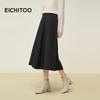 EICHITOO Women's Elegant High-Waist A-Line Midi Skirt