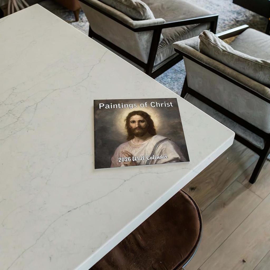 2026 Paintings of Christ Monthly Wall Calendar - Famous Paintings of our Lord and Savior - Bloch, Hoffman, Da Vinci, Raphael, Tissot | Christian