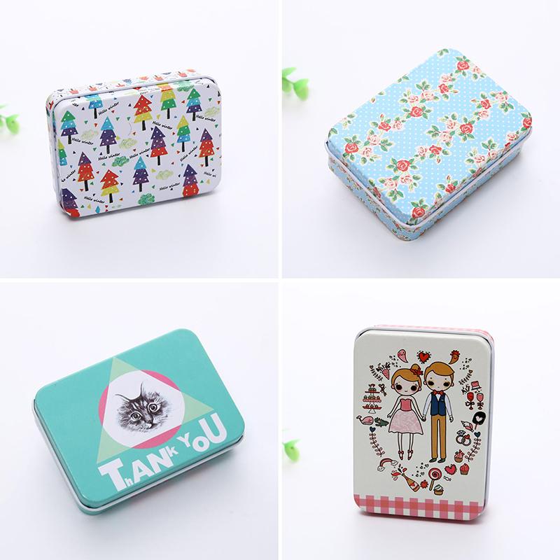 Cartoon Tin Box Sealed Jar Packing Box Jewelry Candy Storage Cans Coin Gift Box