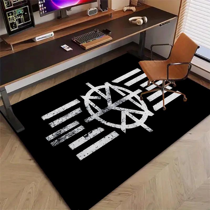 Wrestling Polyester Carpet, Soft Indoor Mat for Office Chair, Living Room, Computer Desk - Decorative Home Office Rug Design