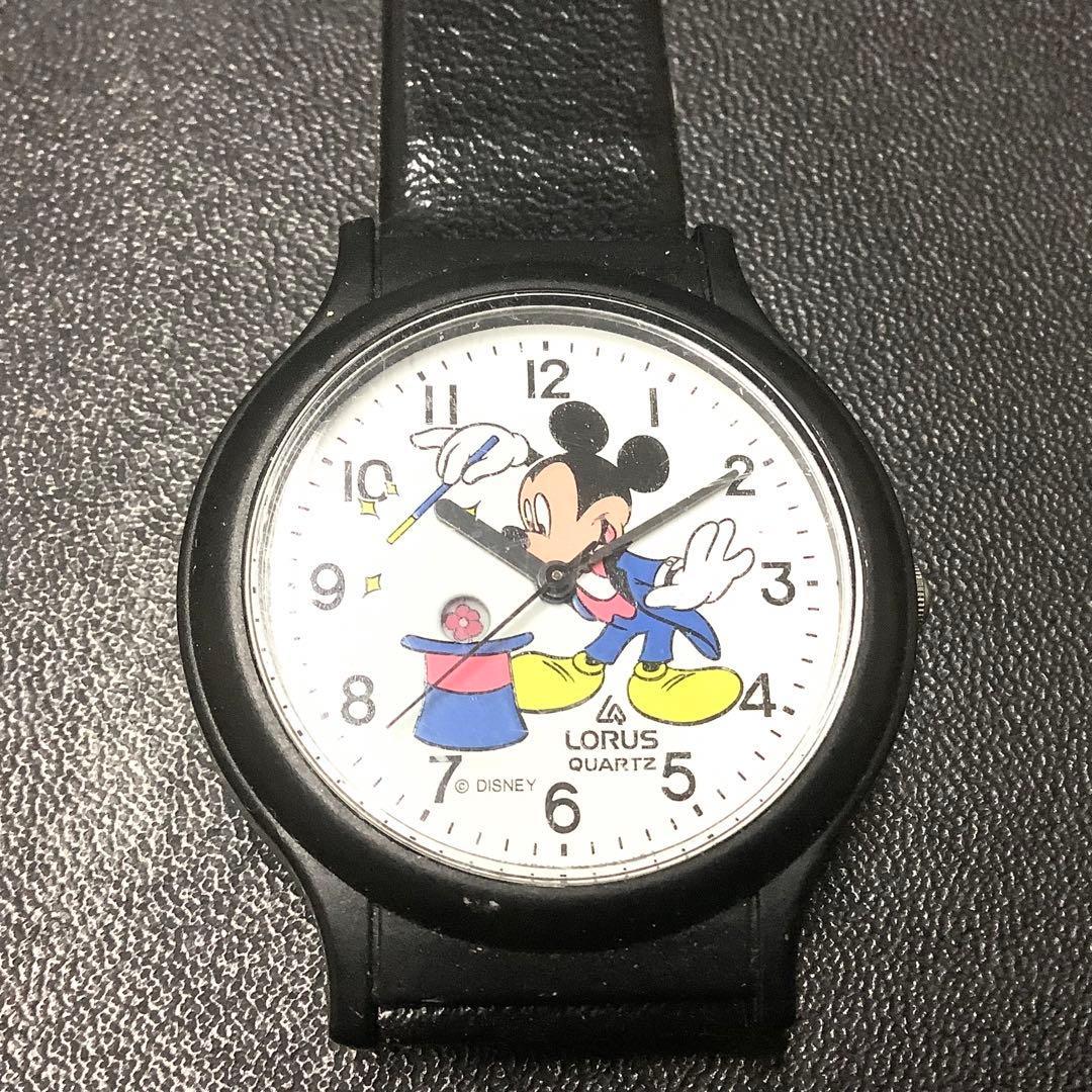 Used Vintage LORUS Disney Mickey Mouse watch (operation unconfirmed)