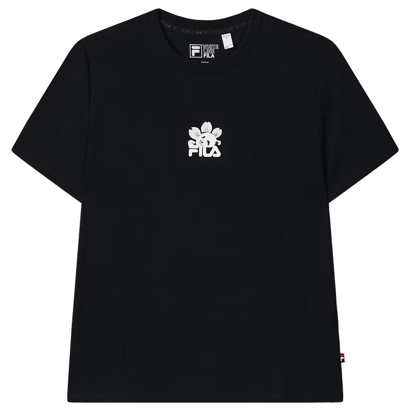 FILA Women s Cooling Knit Panda Embroidery T-Shirt S