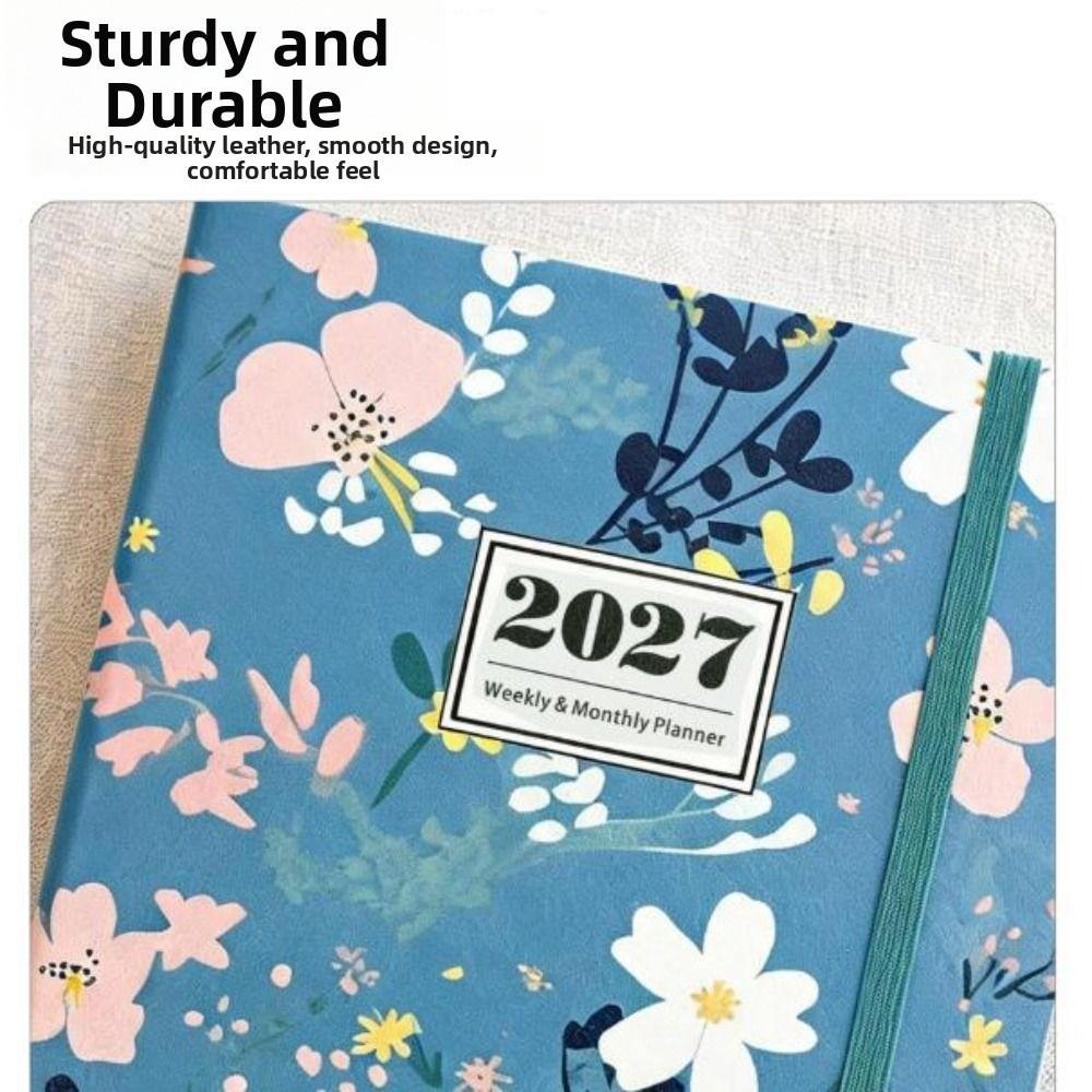 English A5 Agenda Planning Notebook Flower Design To-do List Notebook Diary Writing Pads  Business