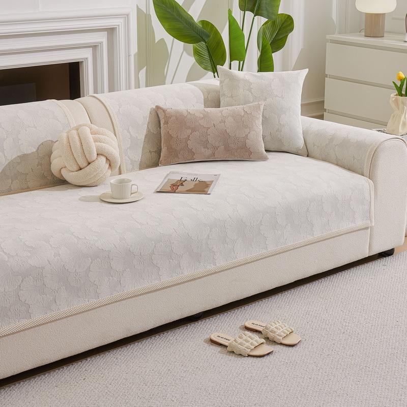 Cream Wind Sofa Cushion Is Universal In All Seasons, Modern Simplicity, Light Luxury, High-End Sofa Cover  New Non-Slip Pad