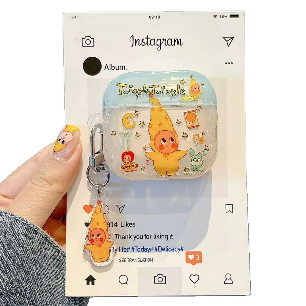 Cartoon star pendant is suitable for airpodspro1 Apple wireless bluetooth headset case 1 new 1st generation anti-drop.