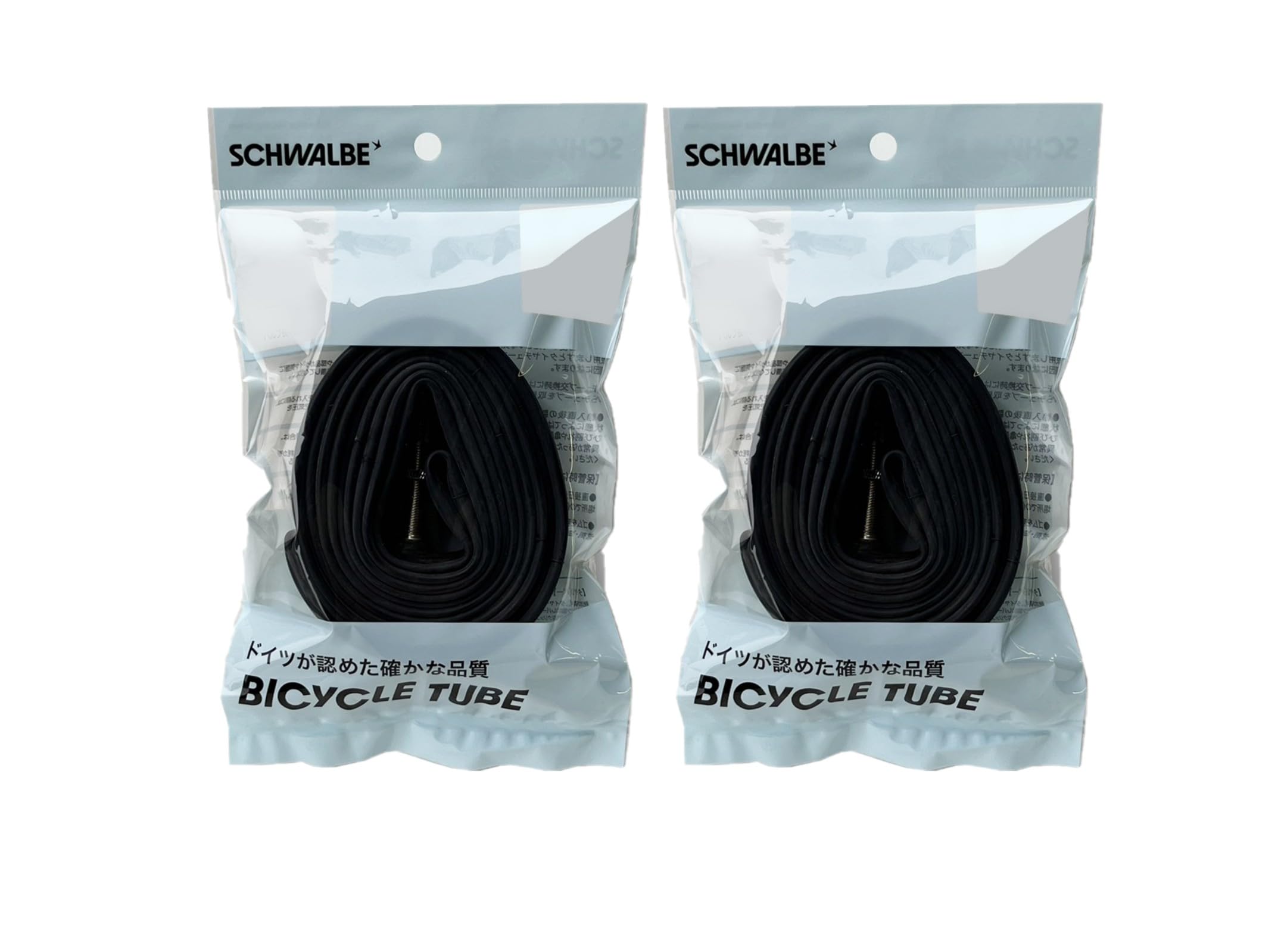 

Genuine SCHWALBE [Set of 2] 700x18/28c Tubes, Fixed/Presta, 50mm Valve, 15SV-ML, OPP Bag Package