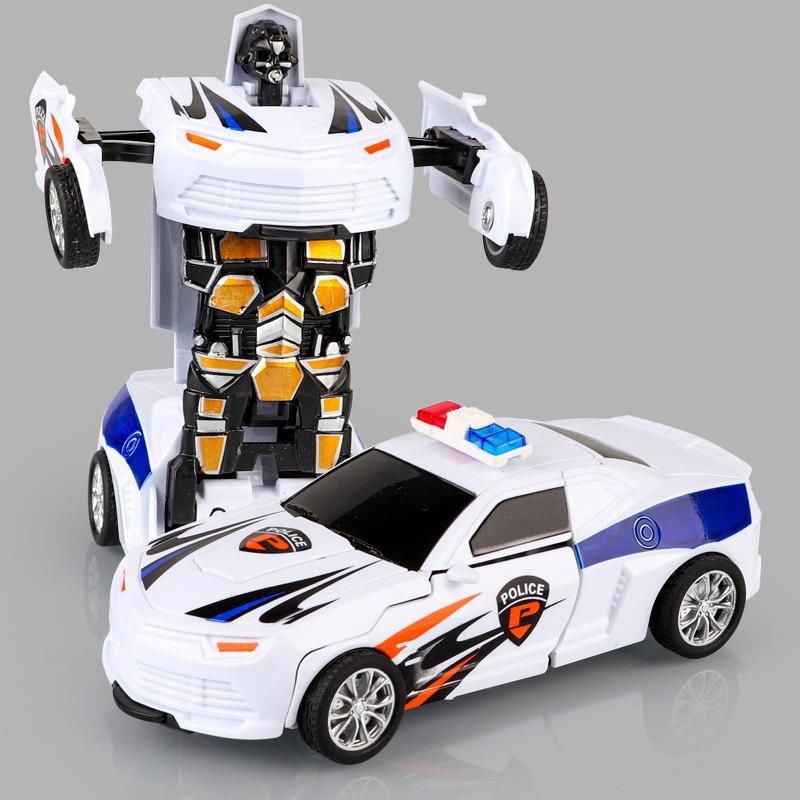 Children's Inertia-Driven Deformation Car Toy with One-Key Transformation Feature