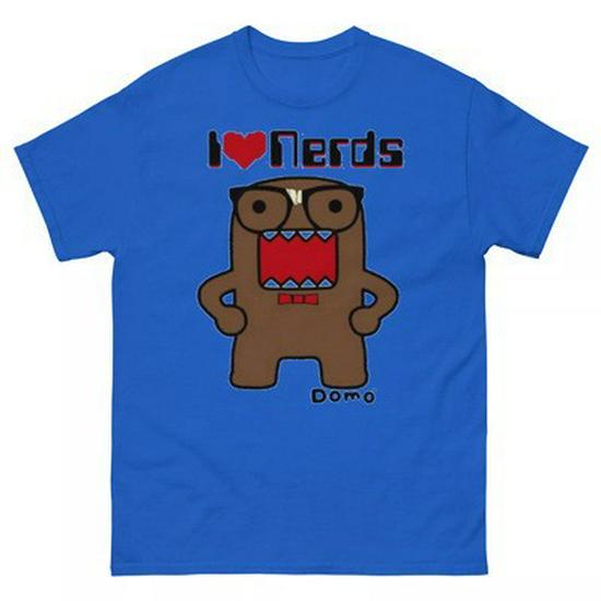 Domo Kawaii Y2K Retro Print Plus Size Men's Streetwear Cotton T-shirt