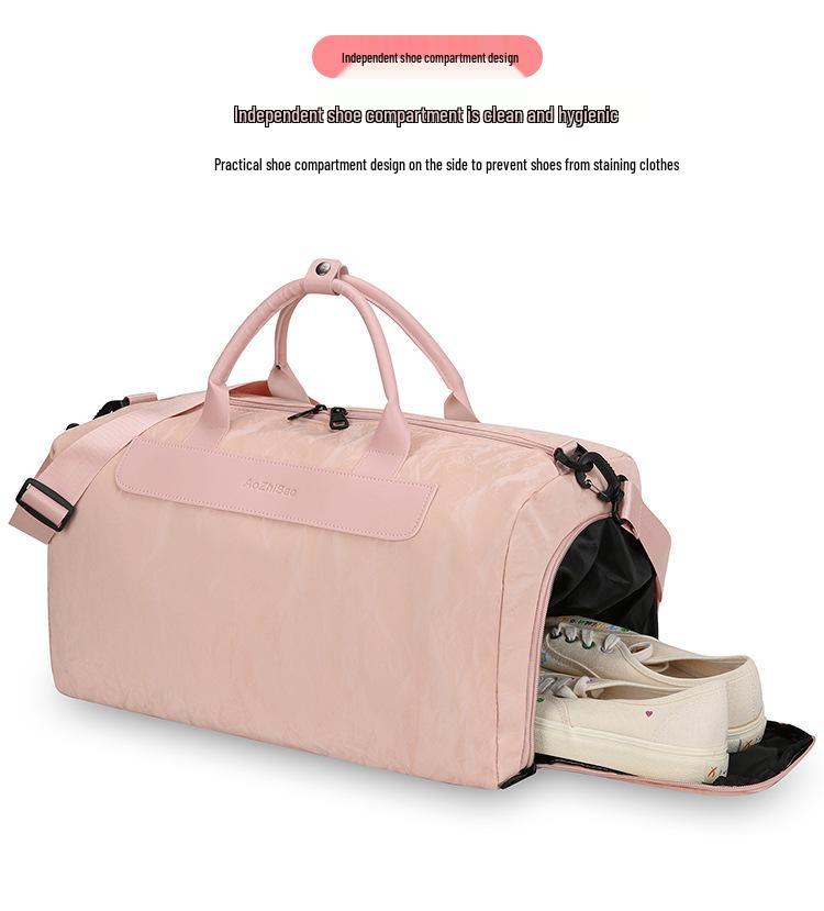 Lightweight PU Water-Repellent Fitness Bag with Wet/Dry Separation for Short Trips