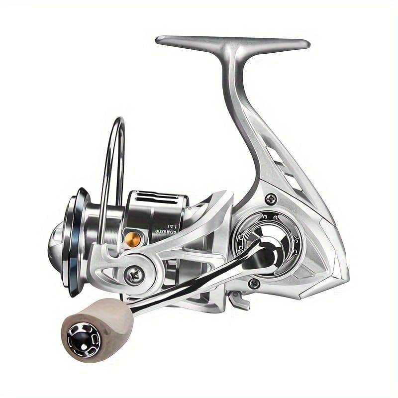High Speed Ratio 8 Kg Resistance Gapless All-metal Spinning Wheel Long-distance Casting Sea Rod Wheel Luya Fish Wheel Micro-object Fishing Line Wheel