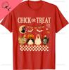 Chick or Treat Halloween Chicken Skeleton Spooky Season TShirt Breathable and Comfortable Cotton Printed Tshirt
