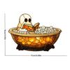 Creative Ghosty Glowing Lamp With Bubble Effect Unique Halloween Decoration Resin Book Theme Ornament