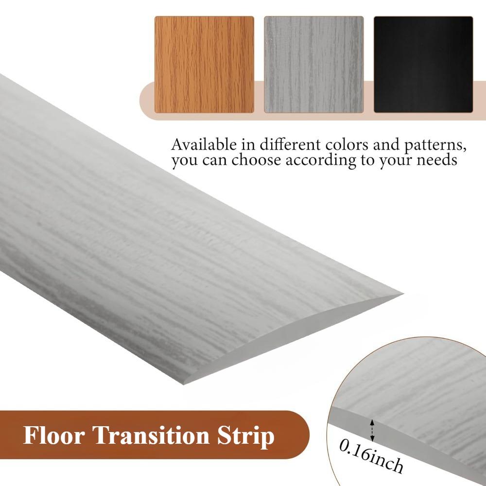 1PC 1M NEW Tile Floor Transition Strip Wear-resistant Self Adhesive Edging Trim Strip Flat Wood Grain Divider Strip Doorway