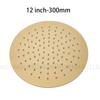 Brushed Rose Gold Rain shower head stainless steel Ultrathin water pressurize shower head in rose gold, Grey, brushed gold