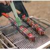 Wholesale Outdoor Wooden Handle Barbecue Cage Camping Meat and Vegetable Barbecue Net Rack Picnic Barbecue Tools