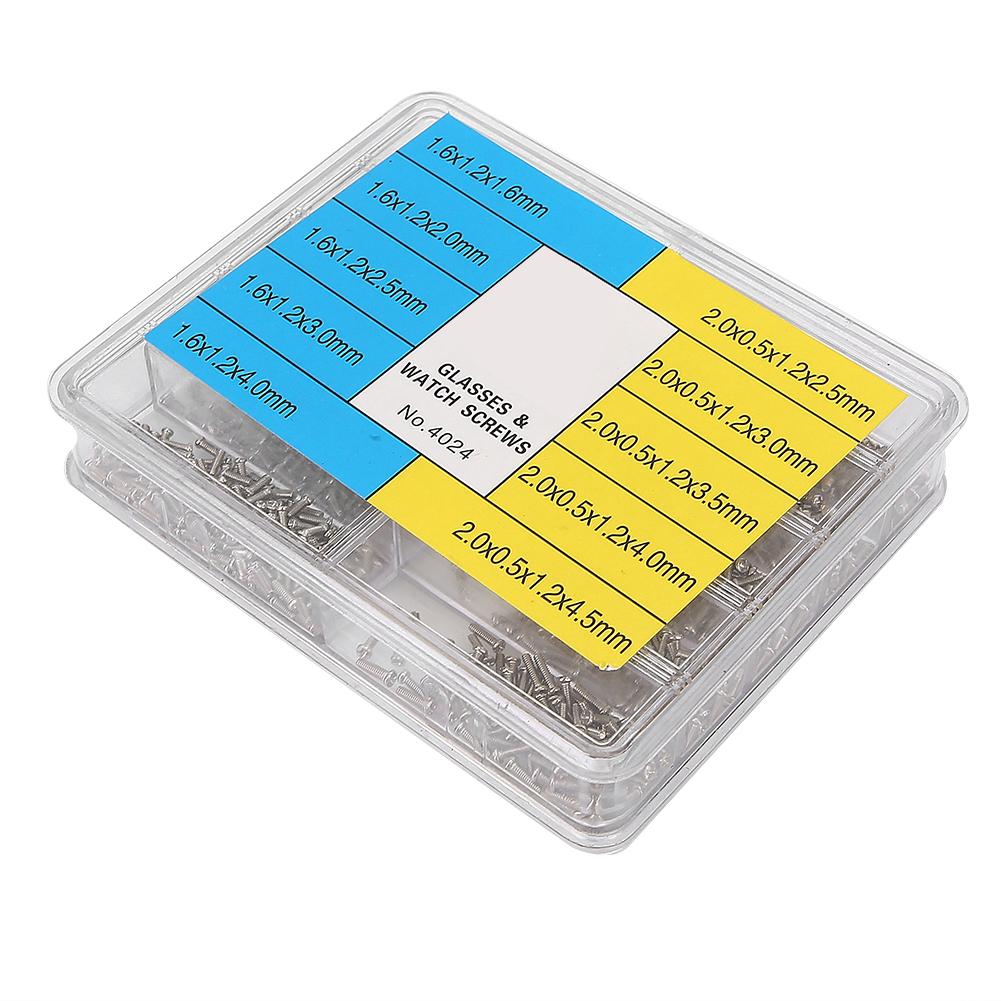1000Pcs Iron Screw Watch Repair Glasses Wristwatch Repairing Tool Accessory