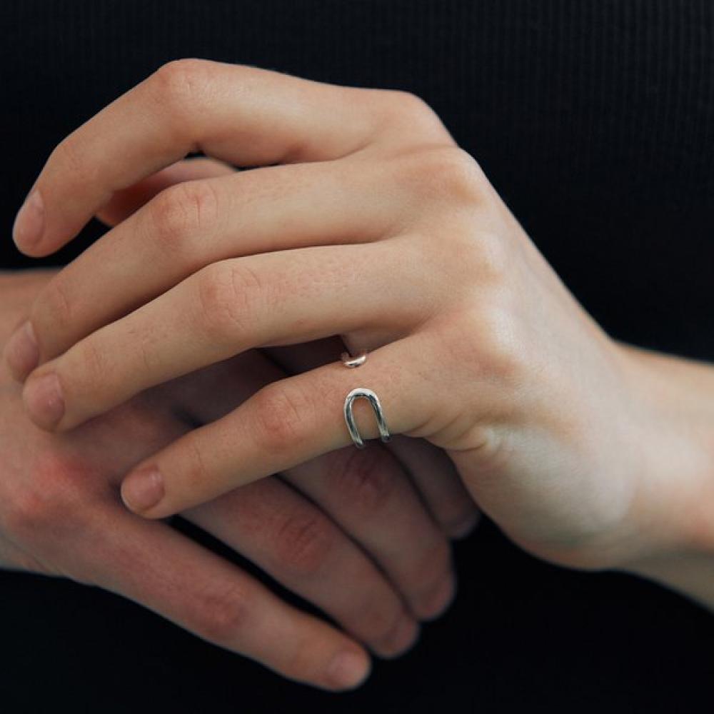 Verte 925 Silver Baby Seve Ring   cinq.Silver.222