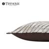 TiffHome Zebra Pattern Dark Brown Trim Throw Pillow Soft Decorative Cushion for Sofa Bedroom Living Room Modern Accent Pillow