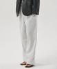 Aheule Aro Oversized Wide Drawstring Sweatpants_White Melange