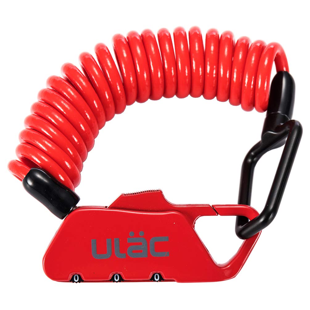 

ULAC Bicycle Wire Lock with Chain Stroller Motorcycle Saddle 1200mm Available in Four Colors Lock, Dial, Lock, Lock, Lock, Lightweight, Portable,