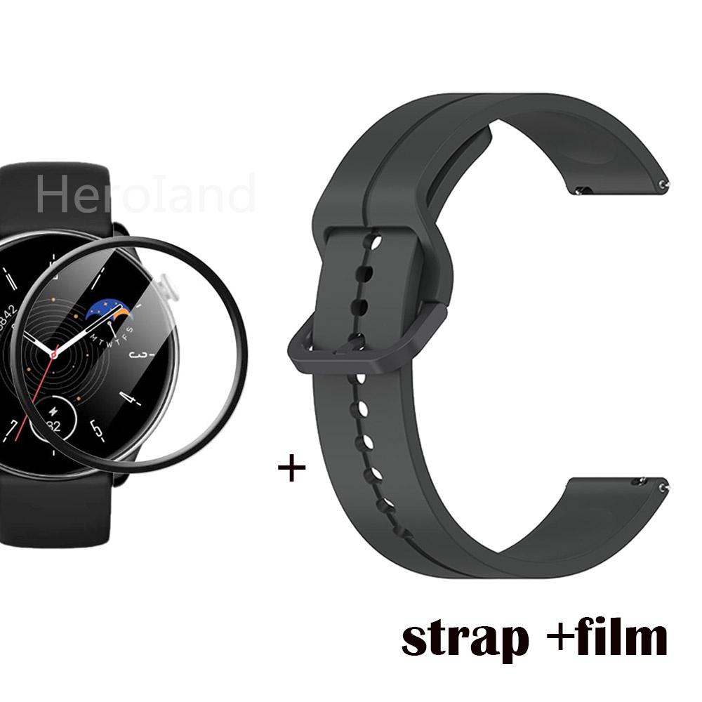 22mm 20mm WatchStrap Band For Huami Amazfit GTR Mini Strap Bracelet Silicone Wristband for Amazfit Gts 4 Mini Bip 3 WatchBand