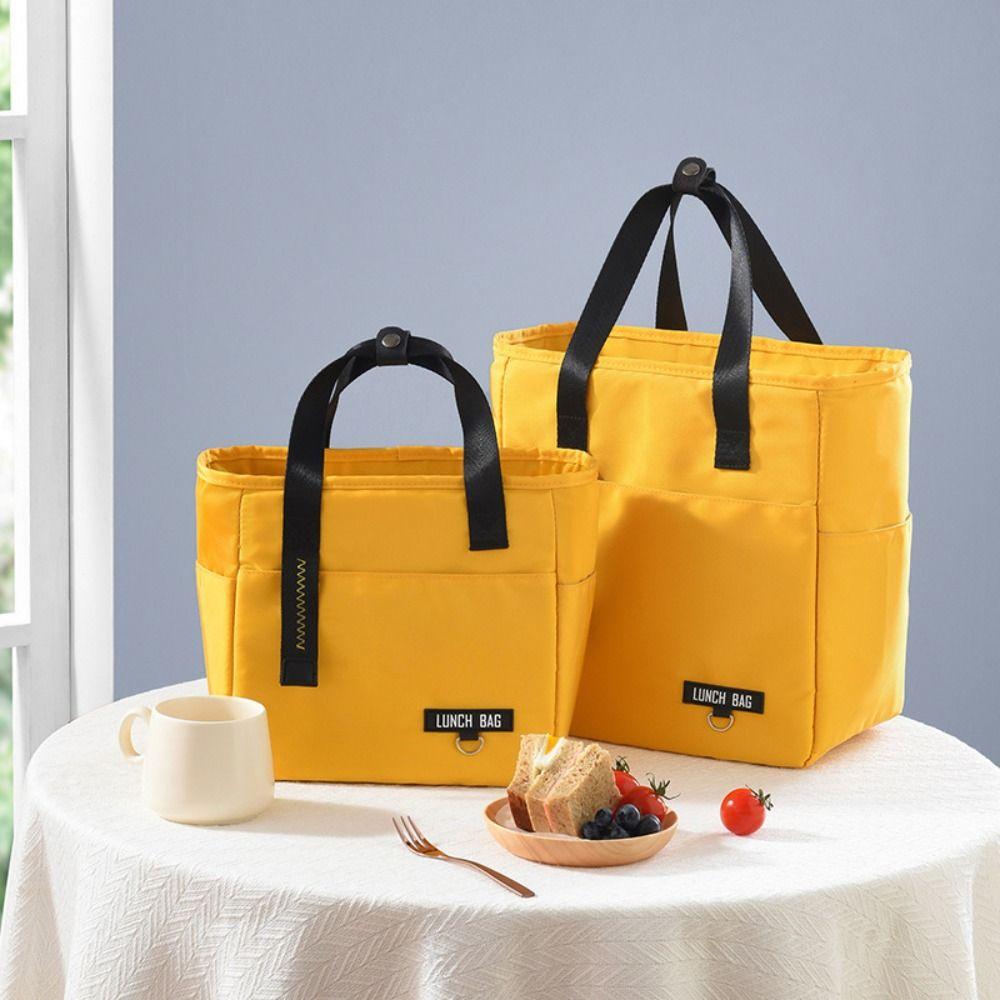 

Thickened Insulated Bag Oxford Cloth Meal Bag Colorful Picnic Bag Men