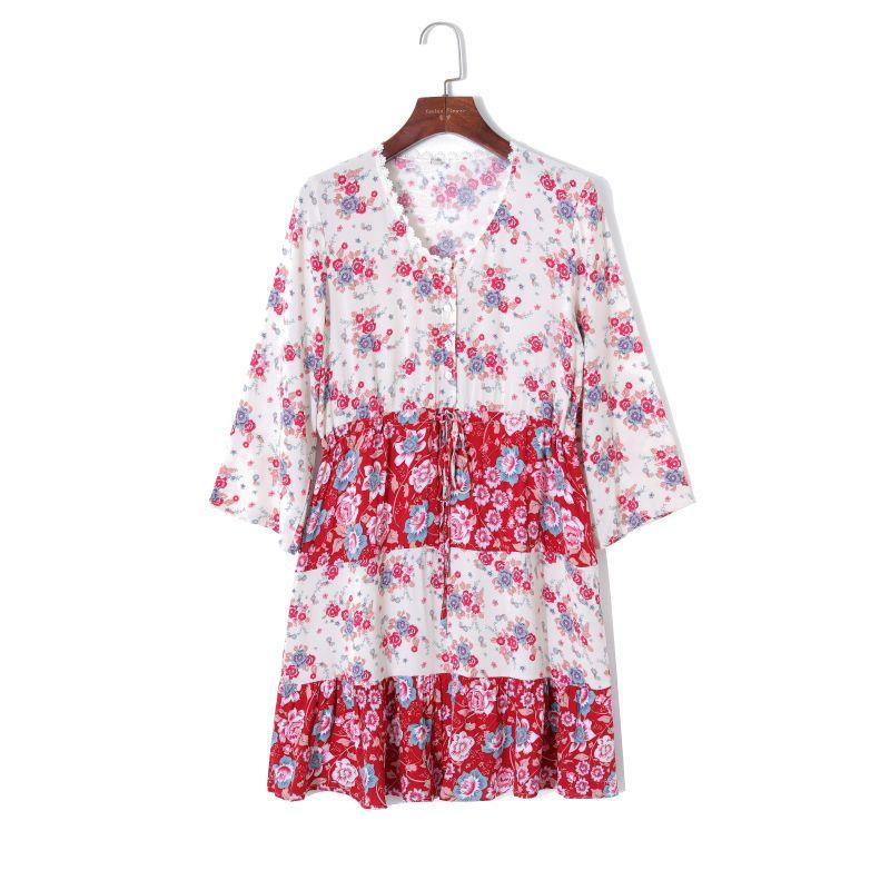 

Женская одежда Сладкий полукардиган Молодежное платье-пуловер Print S