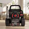 Children's Truck Engine Toy, Steering Wheel, Fog Effect, Sound and Light, Ages 3-6, Green