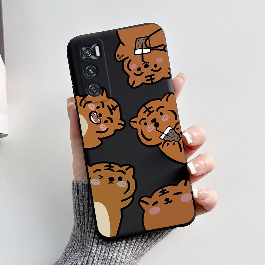 For Vivo V20 SE Case Vivo Y70 Phone Case V20SE Cute Rabbit Panda Painted TPU Soft Cover V2022 V2023 Camera Shockproof Back Coque