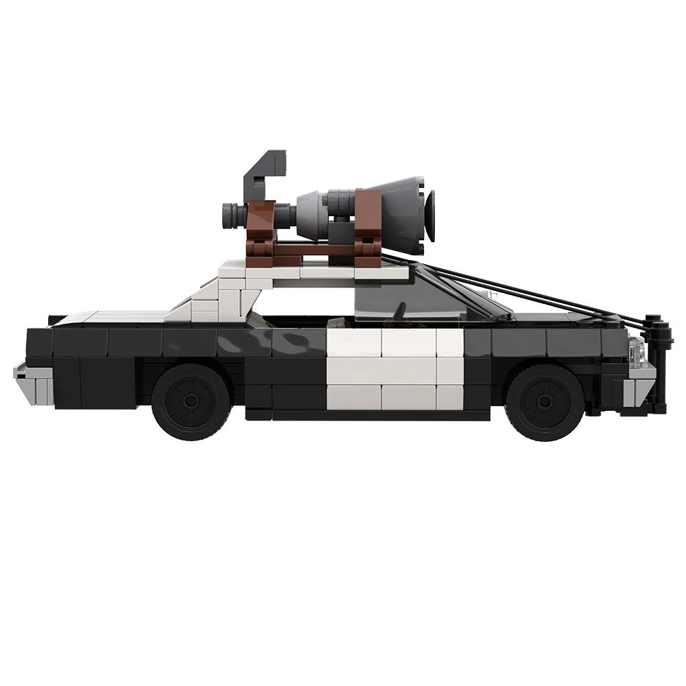 Gobricks MOC The Bluesmobile Pickup Truck VBluess Brotherss Mini Supercar Speed BluesMobiles Car Building Block Model Toy Gift