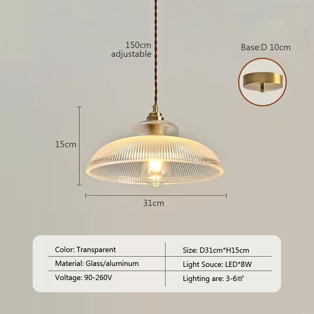 Nordic Retro Glass Pendant Light Green Hanging Lamp Living Room Decor Luminaire Hall Bedroom Dining Room Indoor Fixture Lustre
