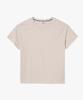 Aigle Official Cotton Linen Embroidered Short Sleeve ZTFAU96 Size Small Tone-on-Tone T-Shirt Off-White,
