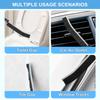11pcs Crevice Cleaning Brush Set Detailed Scrubber Brush with Scraper for Cleaning Welding Slag and Rust