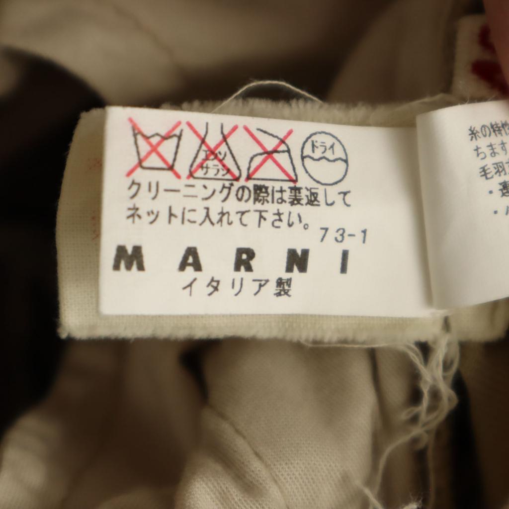 MARNI made in Italy Nylon twill Cropped pants 40 beige Women Used