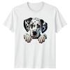 Dalmatian Dog Puppy Cute Peeking TShirt Dalmatian Dogs Birthday Gift For Him