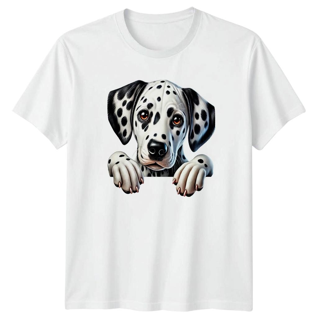 Dalmatian Dog Puppy Cute Peeking TShirt Dalmatian Dogs Birthday Gift For Him