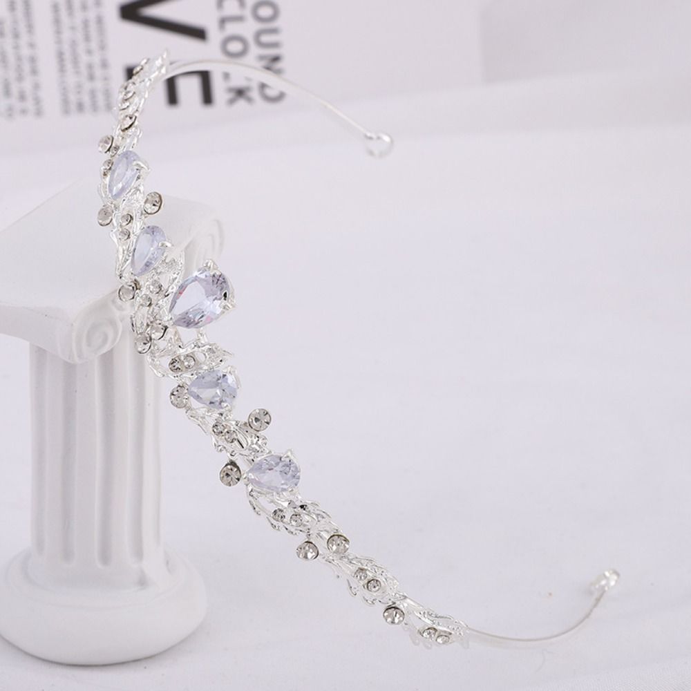 Headband Hair Accessories Women Hair Hoop Bridal Crowns Baroque Crystal Tiara Bar Mitzvah Crown