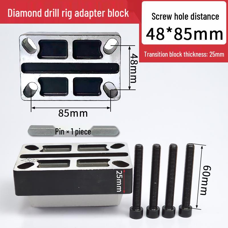 Diamond Drill Rig Bracket Accessories: Lifting Body, Plastic Rear Cover, Aluminum Cover Plate, Friction Pad, Sliding Box, Plastic Gasket, Roller.