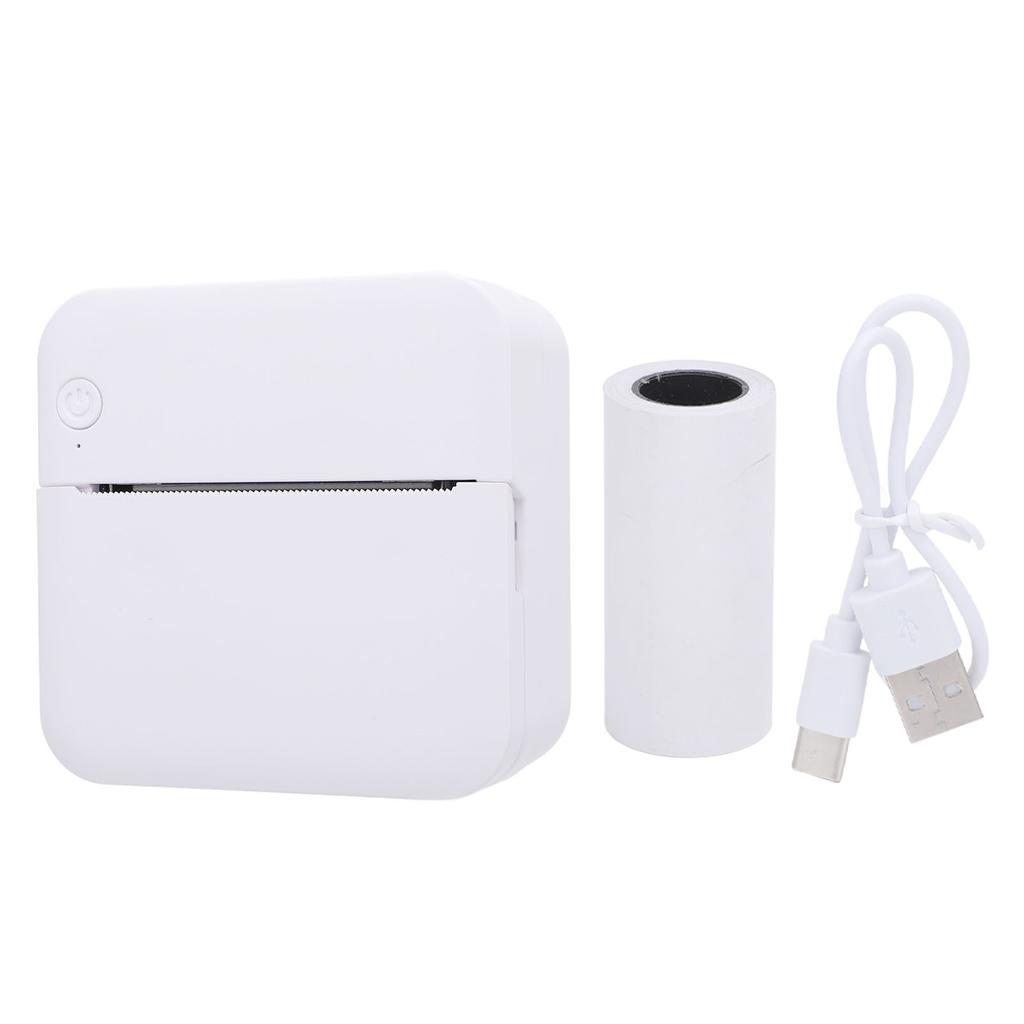 Portable Thermal Inkless Printer Wireless Bluetooth 200DPI Black White Printing Portable Pocket Printer for Photo