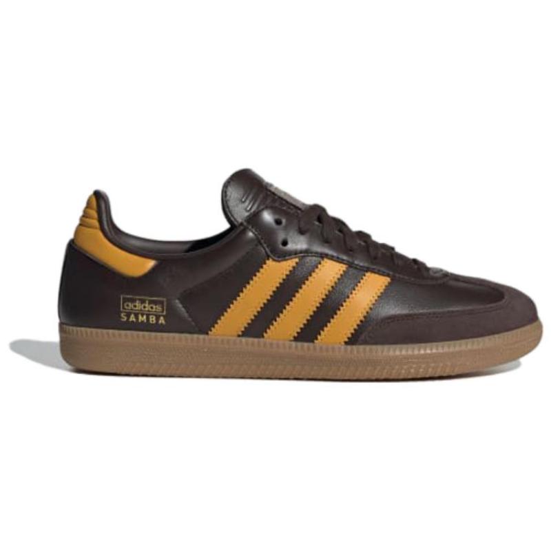 Adidas Samba Og 'Dark Brown Yellow' Sneakers IG6174