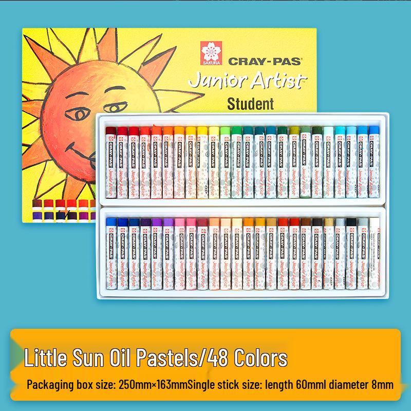 Washable Japan Sakura Oil Pastels: No-Mess Crayons for Kids & Students