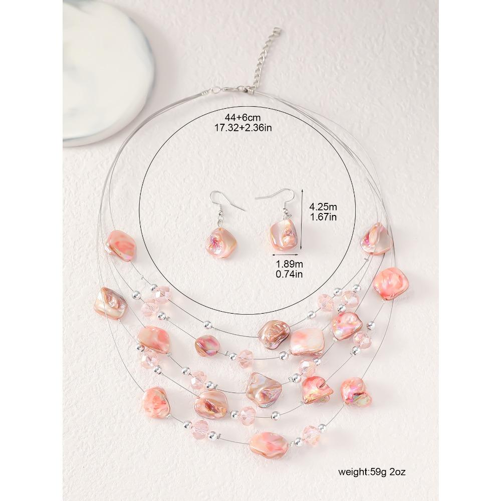 Bohemian Crystal Necklace - Irregular Stone Choker for Women