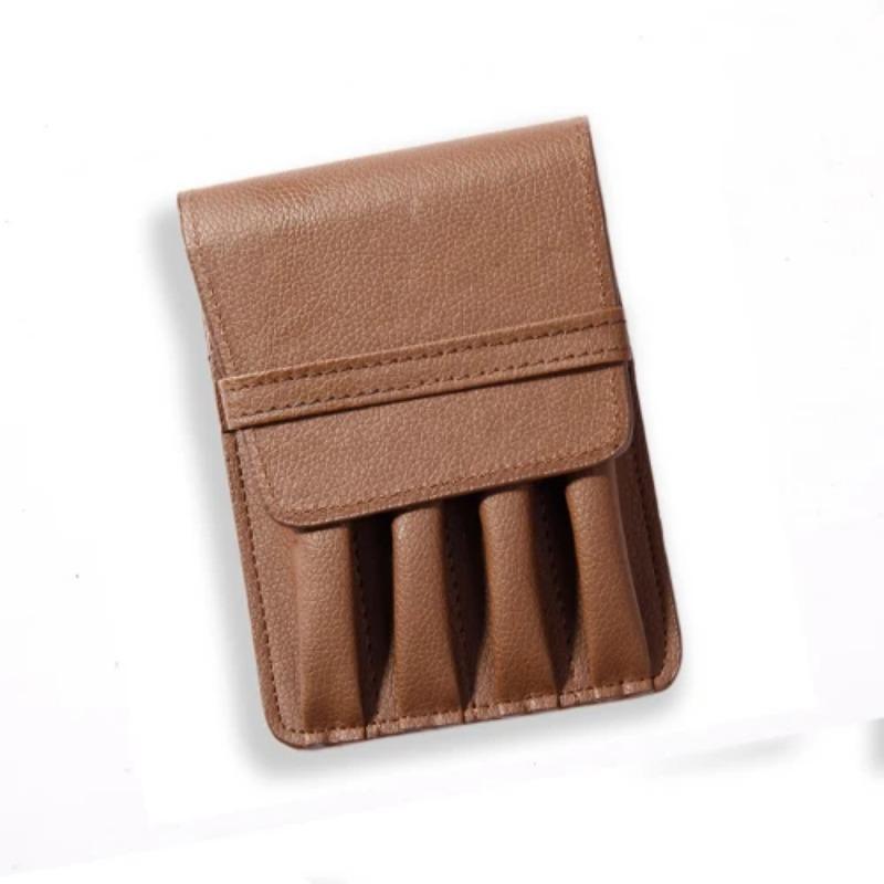 

Студенческий кожаный чехол для ручек, сумка для хранения четырех ручек, студенческий деловой переносной чехол для ручек, защитный чехол