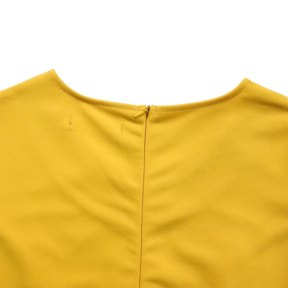 JKASHDK Damenmode Sommer Frühling Einfarbiger Druck Plus Size Kurzarm V-Ausschnitt Mittlere Taille Freizeitkleider