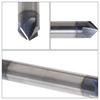 3/8" 4 Flute 90 Degree Carbide Chamfer Mill - Double End - Tialn Coated