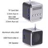 Portable TD-V26 Mini FM Radio Speaker with LCD Display and TF Card Support Compact Lightweight Design