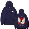 Rapper Niro OX7 Album Graphic Print Hoodie Male Fashion Oversized Pullover Hoodies Men Women Pop Music Hooded Sweatshirt