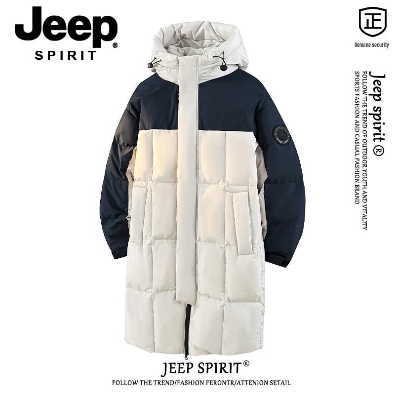 Мужская пуховая куртка с капюшоном JEEP SPIRIT Colorblock M