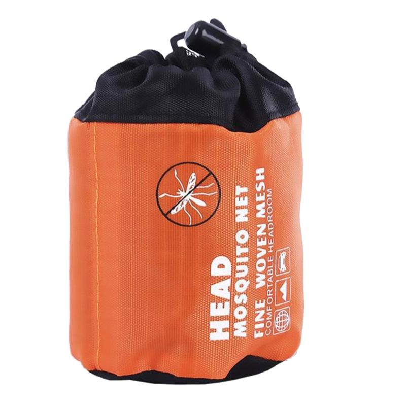 Mosquito Head Net Fine Mesh Insect Netting Head Net Hat Anti-Mosquitos Fishing Mesh Cap Camping Durable Protective Cover